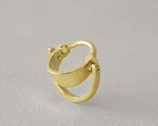 Swing wide - Statment 14k Clicker Ring