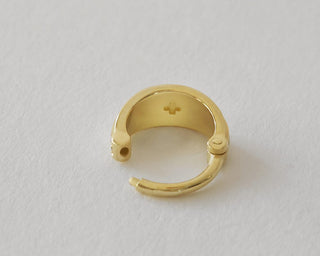 Wide Stones - Diamonds 14k Gold Clicker