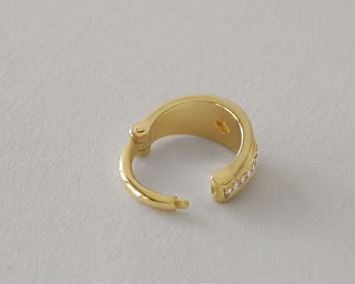 Wide Stones - Diamonds 14k Gold Clicker