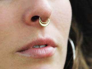 14k gold septum jewelry