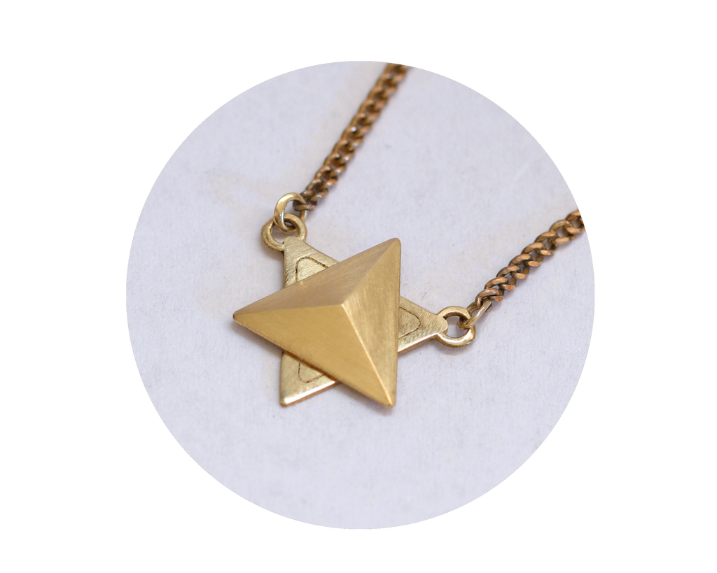 Dainty 14k Solid Gold Star Necklace, Personalized Star Pendant, Brushed Star store Pendant