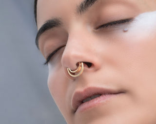 Swing wide - Statment 14k Clicker Ring