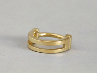 14k gold clicker ring