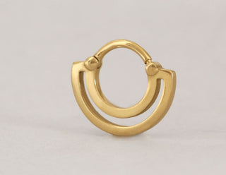 Double Front - 14k Gold Piercing Jewelry