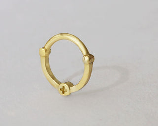 clicker septum 14k with diamond