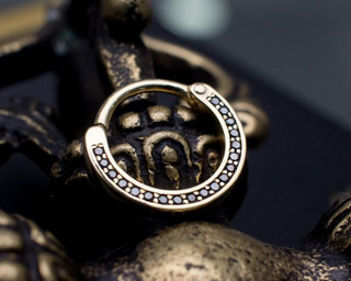 solid gold clicker ring