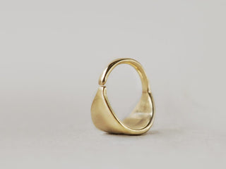 solid gold seamless ring