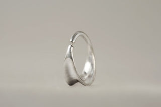 white gold septum ring