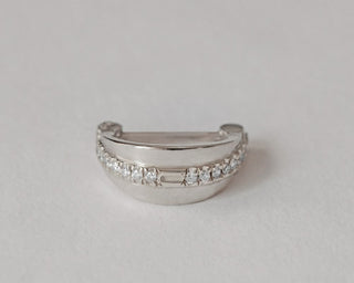 Wide stones - Wide Diamonds Clicker 14k Gold