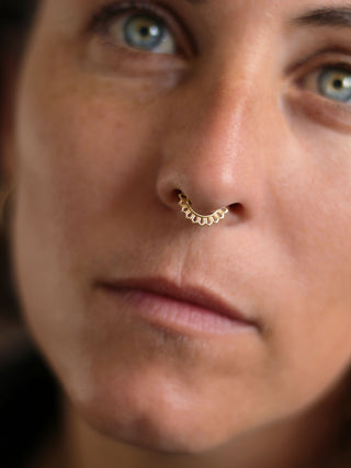 Longing for Winter – 14K Gold Septum Clicker