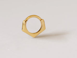 Geo – 14K Gold Piercing Clicker Ring