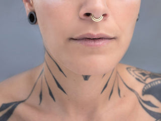 14k gold septum ring