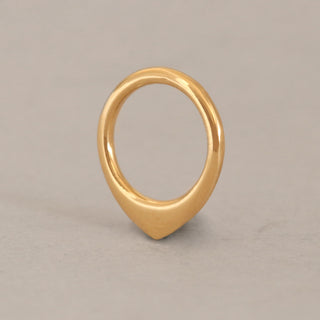 Triangle1 - Dainty 14k God Septum Ring