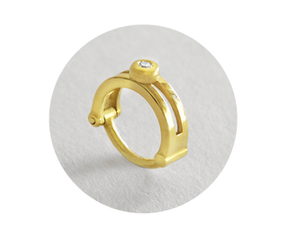 diamond clicker ring