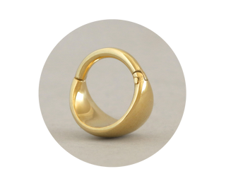 gold clicker ring