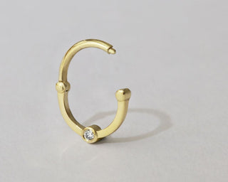 real diamond piercing ring