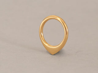 Triangle1 - Pointy Gold Twist Ring