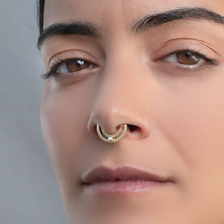 Stone Rail - Single Diamond Septum Clicker